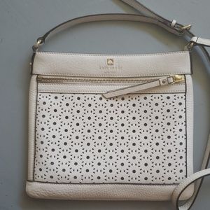 Kate Spade white cross body purse
